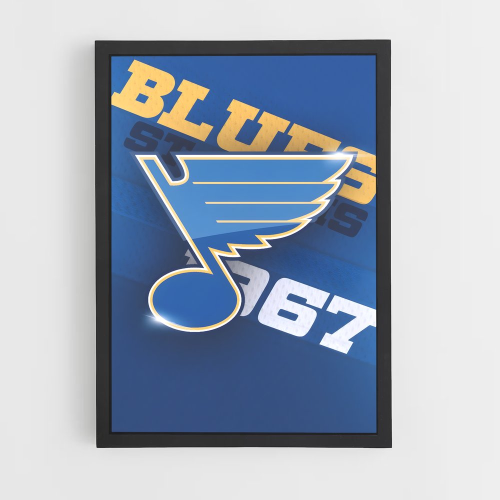 Poster Bluenote Vibes – affiche Hockey sur glace (vue 2)
